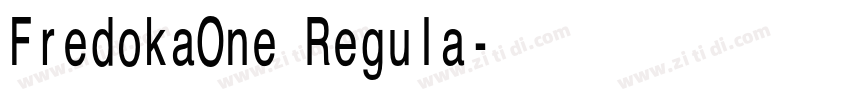 FredokaOne Regula字体转换